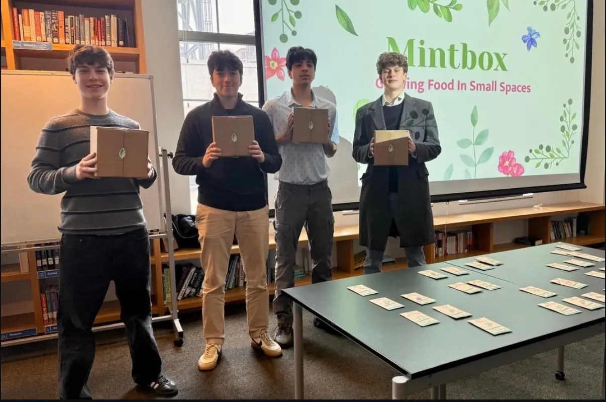 MintBox presenting Growing Food in Small Spaces at Avenues, March 2026.